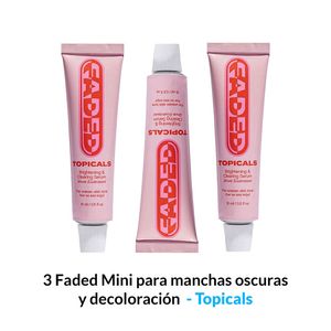 Faded Mini para manchas oscuras y decoloracion Topicals 15ml 3 Unid