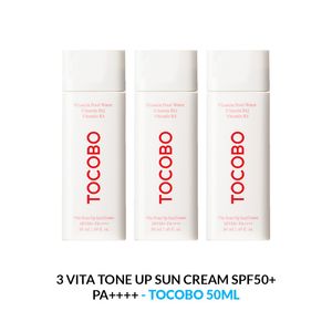 Vita Tone Up Sun Cream Spf50+ Pa++++Tocobo 50Gr 3 Unidades