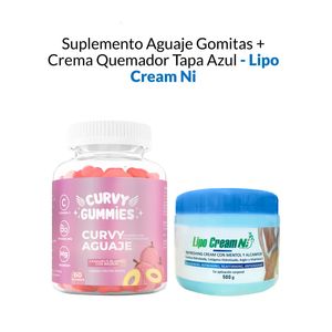 Suplemento Aguaje + Crema Quemador Azul Lipo Cream