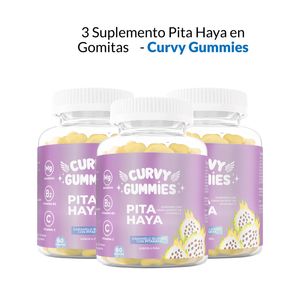 Suplemento Pitahaya en Gomitas Curvy Gummies 3 Unidades