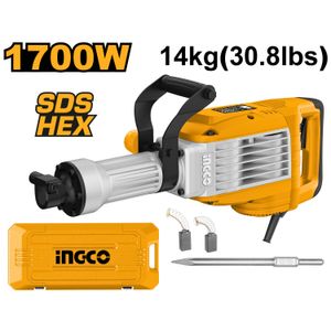 Martillo Demoledor SDS HEX 1700w 50 Joules Ingco PDB170068