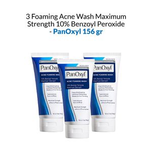 Espuma limpiadora para acne Panoxyl 156Gr 3 Unidades