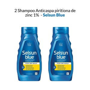 Shampoo Anticaspa piritiona de zinc 1% Selsun Blue 325ml 2 Unidades