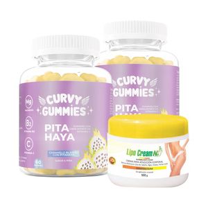 Suplemento Pitahaya 3 Uni + Crema Quemador Amarilla Lipo Cream