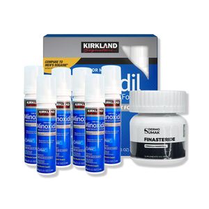 6 Minoxidil Espuma Kirkland + Finasteride 1mg X 60 Capsulas