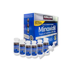 6 Minoxidil Liquido Kirkland + Locion Minoxin 60Ml