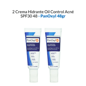 Crema Hidrante Oil Control Acne SPF30 Panoxyl AM 48Gr 2 Unidades