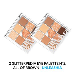 Glitterpedia Eye Palette Unleashia 2 All Of Brown 2 Unidades