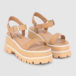 Sandalias Hypnotic Para Mujer San Mue Plathebilla Beige