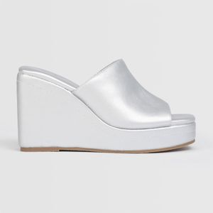 Sandalias Malabar Para Mujer Topplat Plata