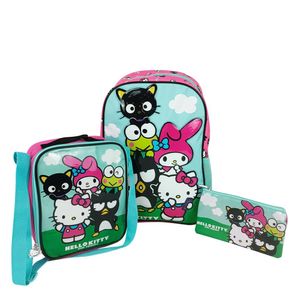 Set Mochila Oficio Scool Kombat - HELLO KITTY & FRIENDS