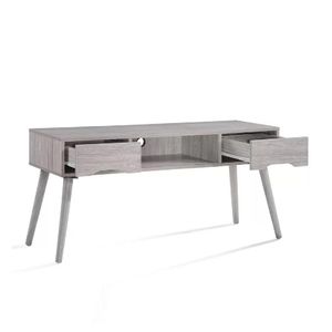 Mesa Moderna de TV 50" TU MESITA Melamina 18mm color Gris 2 cajones