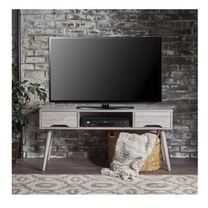 Mesa Moderna de TV 50" TU MESITA Melamina 18mm color Gris 2 cajones