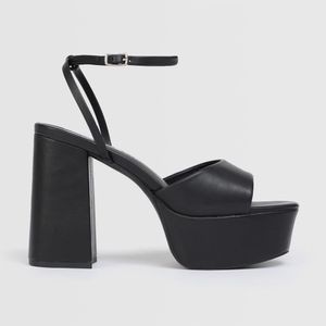 Sandalias Hypnotic Para Mujer San Pv25 Platafor Negro