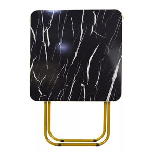 Mesa Mesita Blanca Plegable Multiuso Dormitorio Sala Playa Negra