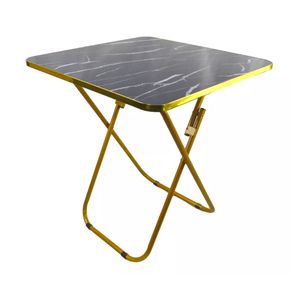 Mesa Mesita Blanca Plegable Multiuso Dormitorio Sala Playa Negra