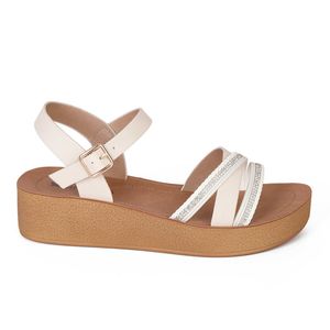 Sandalia Casual Mujer 8023 OFF WHITE