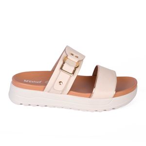 Sandalia Plataforma Moda Mujer 7998 BEIGE