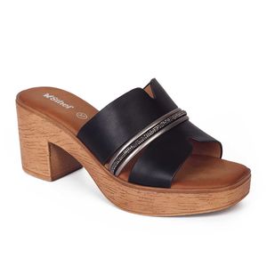 Sandalia Plataforma Moda Mujer 8012 NEGRO