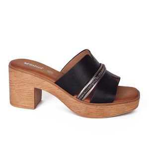 Sandalia Plataforma Moda Mujer 8012 NEGRO