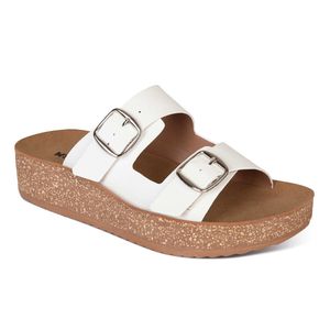 Sandalia Flats Moda Mujer 8018 BLANCO