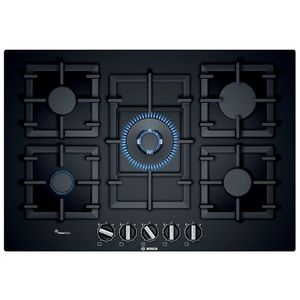 Cocina Bosch PPQ7A6B90 Empotrable Preparada para Gas Natural Vidrio Negro