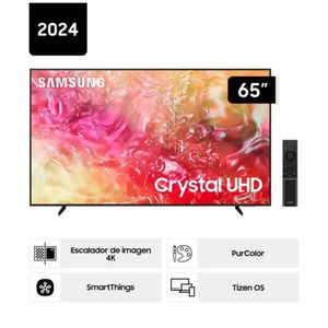 Televisor Samsung LED 65'' Crystal UHD 4K 65DU7000 Tizen OS Smart TV -  2024