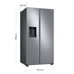Refrigeradora Samsung RS60T5200S9PE Side By Side 602L Plateado