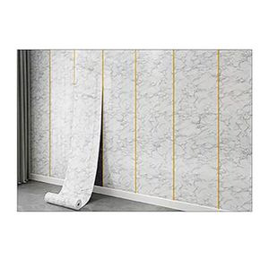 Rollo de Papel Tapiz Autoadhesivo 1.2x3mx2.5mm Decokasa - Blanco Deluxe