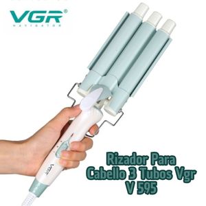Pinza Rizadora Para Cabello 3 Tubos Vgr V595