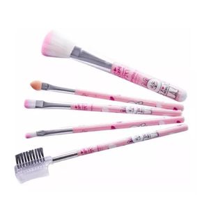 Set de 5 Brochas para Maquillaje Kawii Multicolor
