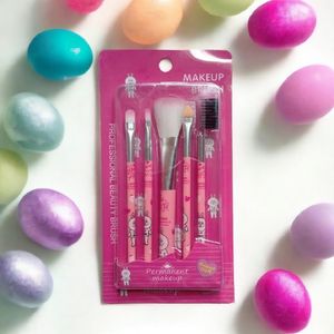 Set de 5 Brochas para Maquillaje Kawii Multicolor
