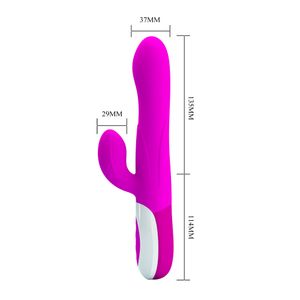 Douglas Pretty Love Rabbit Vibrador con función Inflable Púrpura