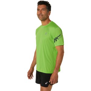 Polo ASICS Icon Ss Top Electric Lime/French Blue Hombre