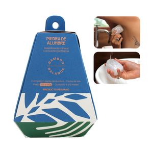 Desodorante Mineral Piedra de Alumbre Bamboo Balance 4 unidades