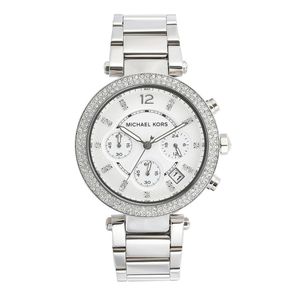 Michael Kors reloj cronógrafo Parker Silverstone 39mm,  Plateado