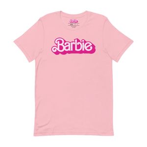 Barbie The Movie Logo Pink Tee L