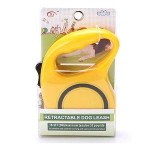 Correa Retráctil para Mascota Mediano 3mt Amarillo