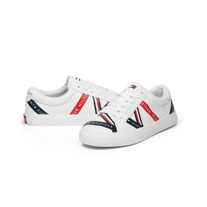 Zapatillas Tommy Hilfiger Original Lacen Color Blanco/Rojo y Azul - Sanllo