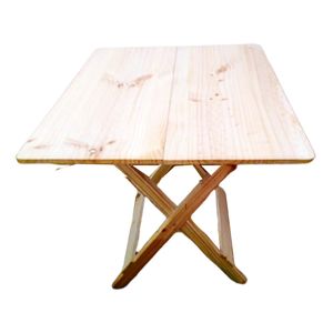Mesa Plegable Start FG Sala o Jardin Woodflex Cuadrada en Natual 60X60cm