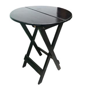 Mesa Plegable Woodflex Redonda en Marron 80x80cm