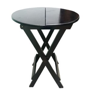 Mesa Plegable Woodflex Redonda en Marron 80x80cm