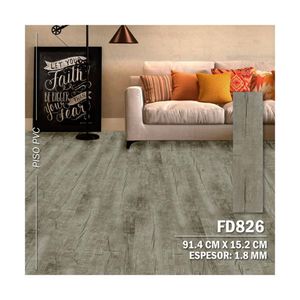 Piso Vinilico PVC Autoadhesivo 3D 5m2 Alto Transito - Decokasa FD826