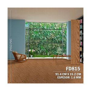 Piso Vinilico PVC Autoadhesivo 3D 5m2 Alto Transito - Decokasa FD815