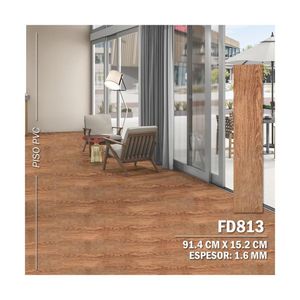 Piso Vinilico PVC Autoadhesivo 3D 5m2 Alto Transito - Decokasa FD813