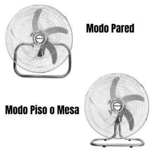 Ventilador Premier De 5 Aspas Plateado 160 w X2 UNIDADES