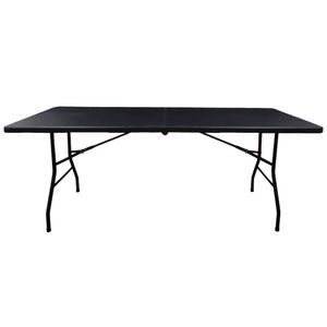 Mesa Plegable VIVA HOME Negra 180x74x74cm