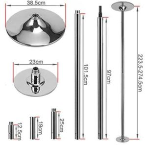 POLE DANCE FITNESS ESTATICO Y GIRATORIO