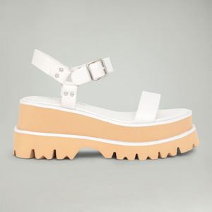 Sandalias Hypnotic Para Mujer San Mue Plathebilla Blanco