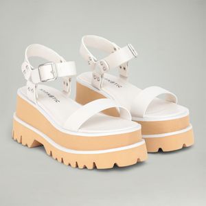 Sandalias Hypnotic Para Mujer San Mue Plathebilla Blanco